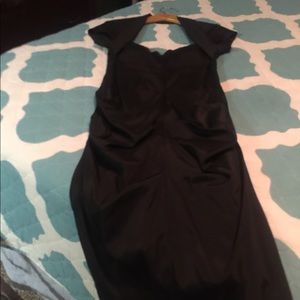 Cache beautiful black ruched dress